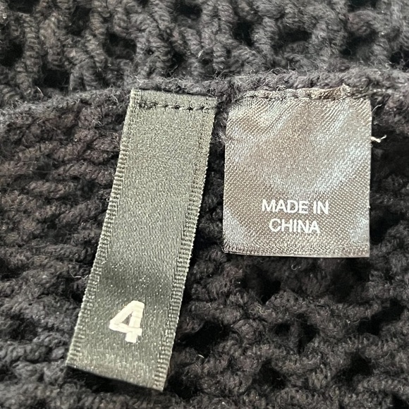 H&M Divided black see-through crochet midi swimsuit cover-up dress size 4 - Picture 6 of 7